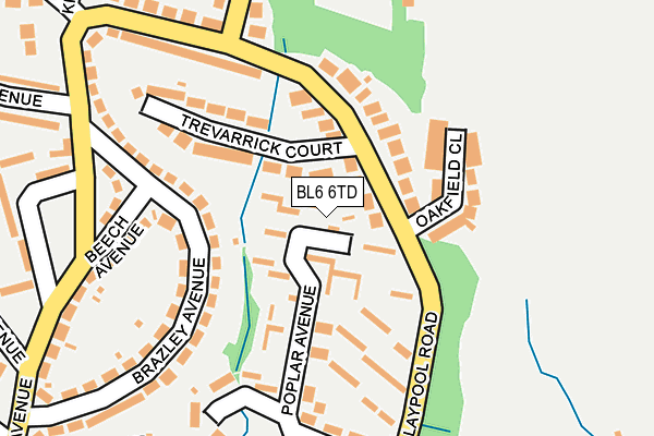 BL6 6TD map - OS OpenMap – Local (Ordnance Survey) BL6 6TD map - OS OpenMap – Local (Ordnance Survey)