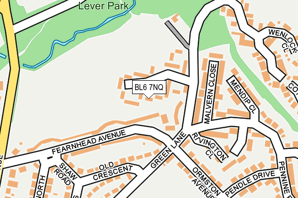 BL6 7NQ map - OS OpenMap – Local (Ordnance Survey) BL6 7NQ map - OS OpenMap – Local (Ordnance Survey)