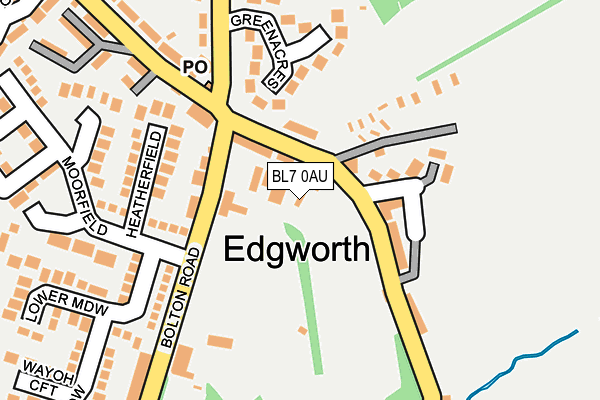 BL7 0AU map - OS OpenMap – Local (Ordnance Survey) BL7 0AU map - OS OpenMap – Local (Ordnance Survey)
