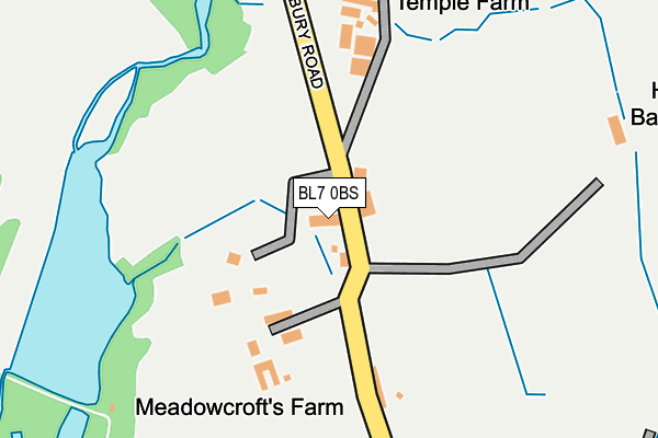 BL7 0BS map - OS OpenMap – Local (Ordnance Survey) BL7 0BS map - OS OpenMap – Local (Ordnance Survey)