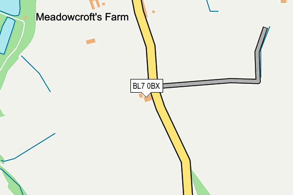 BL7 0BX map - OS OpenMap – Local (Ordnance Survey) BL7 0BX map - OS OpenMap – Local (Ordnance Survey)