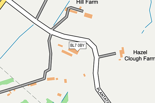 BL7 0BY map - OS OpenMap – Local (Ordnance Survey) BL7 0BY map - OS OpenMap – Local (Ordnance Survey)