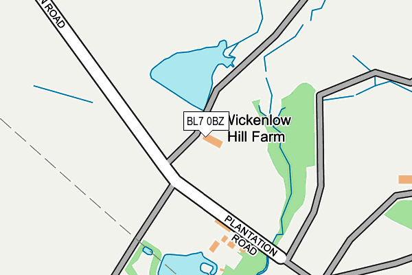 BL7 0BZ map - OS OpenMap – Local (Ordnance Survey) BL7 0BZ map - OS OpenMap – Local (Ordnance Survey)