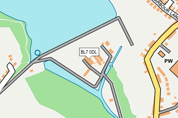 BL7 0DL map - OS OpenMap – Local (Ordnance Survey) BL7 0DL map - OS OpenMap – Local (Ordnance Survey)