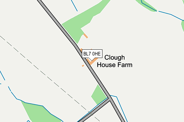BL7 0HE map - OS OpenMap – Local (Ordnance Survey) BL7 0HE map - OS OpenMap – Local (Ordnance Survey)