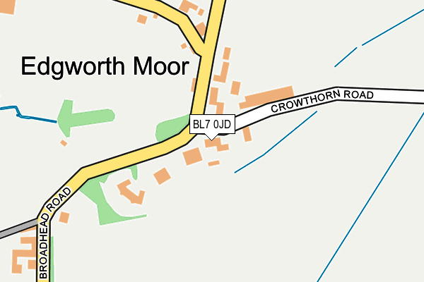 BL7 0JD map - OS OpenMap – Local (Ordnance Survey) BL7 0JD map - OS OpenMap – Local (Ordnance Survey)
