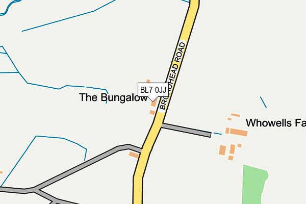BL7 0JJ map - OS OpenMap – Local (Ordnance Survey) BL7 0JJ map - OS OpenMap – Local (Ordnance Survey)
