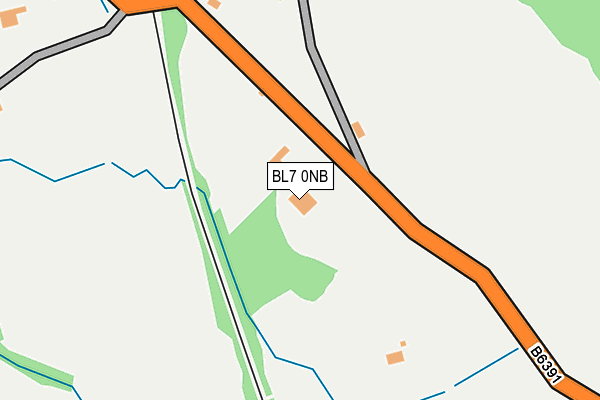 BL7 0NB map - OS OpenMap – Local (Ordnance Survey) BL7 0NB map - OS OpenMap – Local (Ordnance Survey)