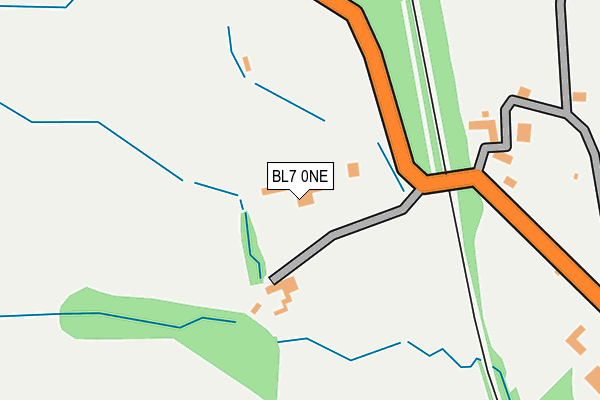 BL7 0NE map - OS OpenMap – Local (Ordnance Survey) BL7 0NE map - OS OpenMap – Local (Ordnance Survey)