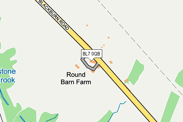 BL7 0QB map - OS OpenMap – Local (Ordnance Survey) BL7 0QB map - OS OpenMap – Local (Ordnance Survey)