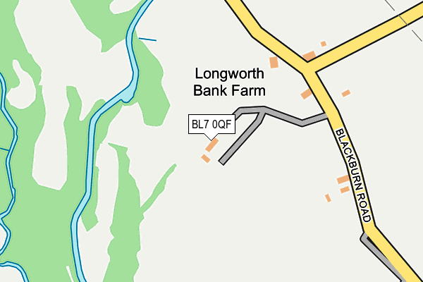 BL7 0QF map - OS OpenMap – Local (Ordnance Survey) BL7 0QF map - OS OpenMap – Local (Ordnance Survey)