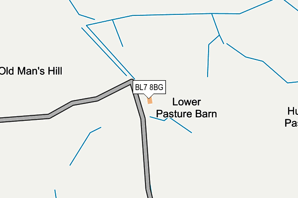 BL7 8BG map - OS OpenMap – Local (Ordnance Survey) BL7 8BG map - OS OpenMap – Local (Ordnance Survey)