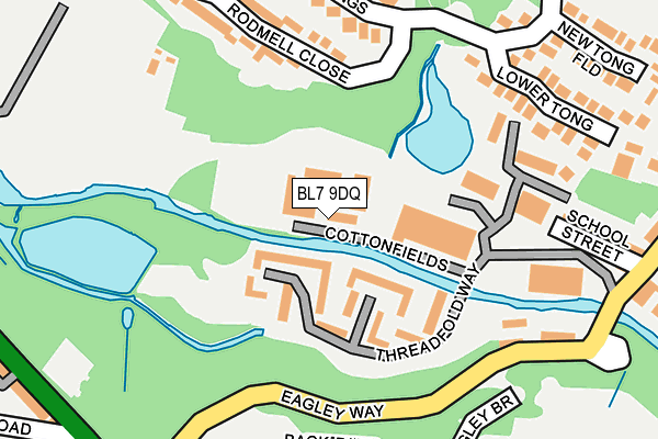 BL7 9DQ map - OS OpenMap – Local (Ordnance Survey)
