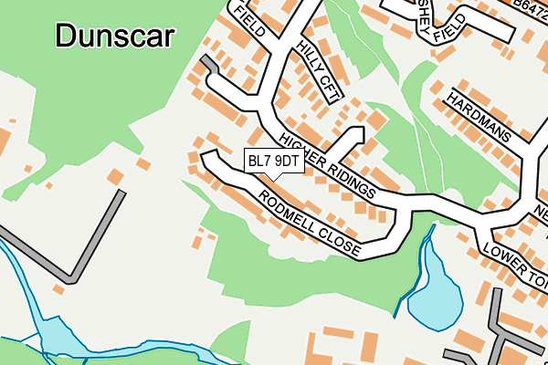 BL7 9DT map - OS OpenMap – Local (Ordnance Survey) BL7 9DT map - OS OpenMap – Local (Ordnance Survey)