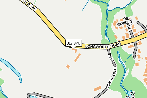 BL7 9PU map - OS OpenMap – Local (Ordnance Survey) BL7 9PU map - OS OpenMap – Local (Ordnance Survey)