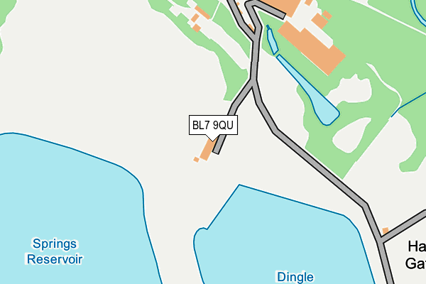 BL7 9QU map - OS OpenMap – Local (Ordnance Survey) BL7 9QU map - OS OpenMap – Local (Ordnance Survey)