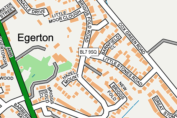 BL7 9SQ map - OS OpenMap – Local (Ordnance Survey)