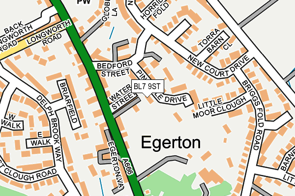 BL7 9ST map - OS OpenMap – Local (Ordnance Survey) BL7 9ST map - OS OpenMap – Local (Ordnance Survey)
