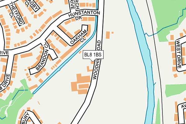 BL8 1BS map - OS OpenMap – Local (Ordnance Survey) BL8 1BS map - OS OpenMap – Local (Ordnance Survey)