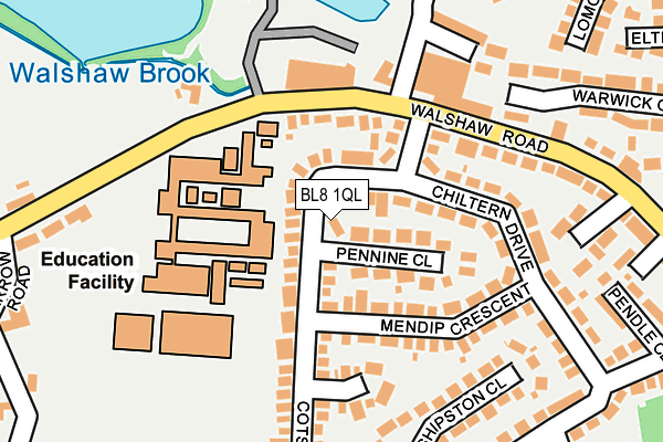 BL8 1QL map - OS OpenMap – Local (Ordnance Survey) BL8 1QL map - OS OpenMap – Local (Ordnance Survey)