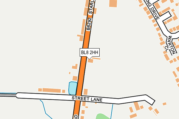 BL8 2HH map - OS OpenMap – Local (Ordnance Survey) BL8 2HH map - OS OpenMap – Local (Ordnance Survey)