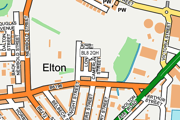 BL8 2QH map - OS OpenMap – Local (Ordnance Survey) BL8 2QH map - OS OpenMap – Local (Ordnance Survey)