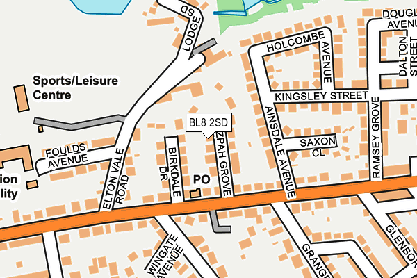 BL8 2SD map - OS OpenMap – Local (Ordnance Survey) BL8 2SD map - OS OpenMap – Local (Ordnance Survey)