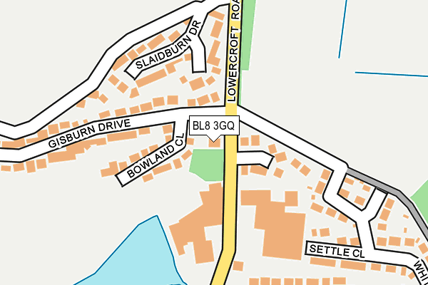 BL8 3GQ map - OS OpenMap – Local (Ordnance Survey) BL8 3GQ map - OS OpenMap – Local (Ordnance Survey)