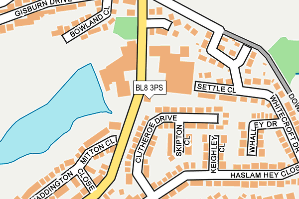 BL8 3PS map - OS OpenMap – Local (Ordnance Survey) BL8 3PS map - OS OpenMap – Local (Ordnance Survey)