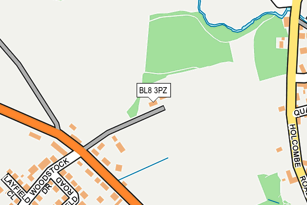 BL8 3PZ map - OS OpenMap – Local (Ordnance Survey) BL8 3PZ map - OS OpenMap – Local (Ordnance Survey)
