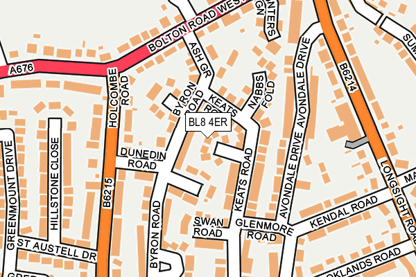 BL8 4ER map - OS OpenMap – Local (Ordnance Survey) BL8 4ER map - OS OpenMap – Local (Ordnance Survey)