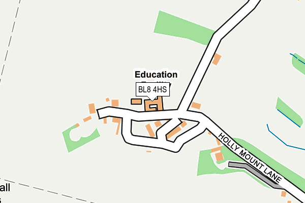 BL8 4HS map - OS OpenMap – Local (Ordnance Survey) BL8 4HS map - OS OpenMap – Local (Ordnance Survey)