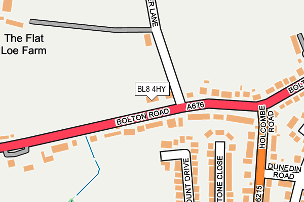 BL8 4HY map - OS OpenMap – Local (Ordnance Survey) BL8 4HY map - OS OpenMap – Local (Ordnance Survey)