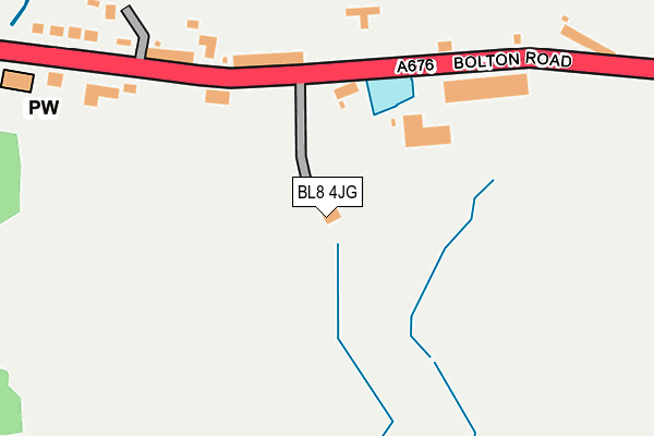 BL8 4JG map - OS OpenMap – Local (Ordnance Survey) BL8 4JG map - OS OpenMap – Local (Ordnance Survey)