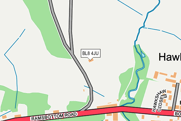 BL8 4JU map - OS OpenMap – Local (Ordnance Survey) BL8 4JU map - OS OpenMap – Local (Ordnance Survey)