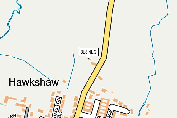 BL8 4LG map - OS OpenMap – Local (Ordnance Survey) BL8 4LG map - OS OpenMap – Local (Ordnance Survey)
