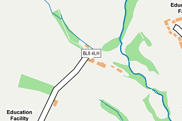 BL8 4LH map - OS OpenMap – Local (Ordnance Survey) BL8 4LH map - OS OpenMap – Local (Ordnance Survey)