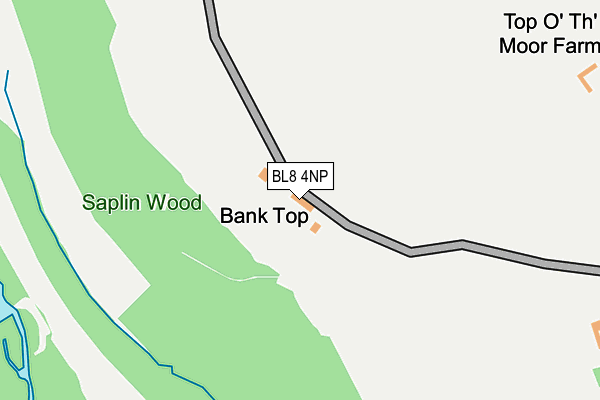 BL8 4NP map - OS OpenMap – Local (Ordnance Survey) BL8 4NP map - OS OpenMap – Local (Ordnance Survey)