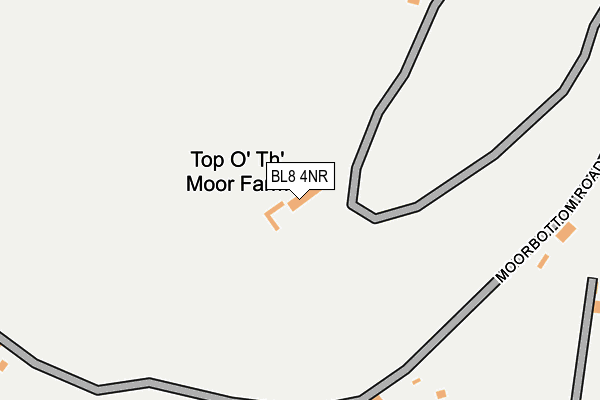 BL8 4NR map - OS OpenMap – Local (Ordnance Survey) BL8 4NR map - OS OpenMap – Local (Ordnance Survey)