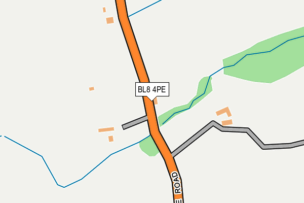 BL8 4PE map - OS OpenMap – Local (Ordnance Survey) BL8 4PE map - OS OpenMap – Local (Ordnance Survey)