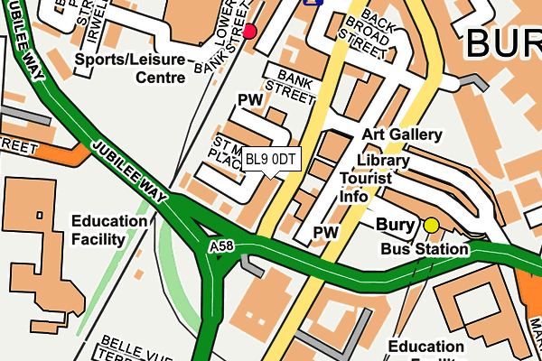 BL9 0DT map - OS OpenMap – Local (Ordnance Survey) BL9 0DT map - OS OpenMap – Local (Ordnance Survey)