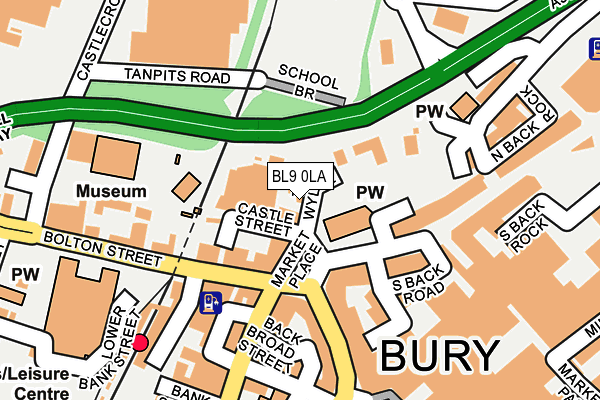 BL9 0LA map - OS OpenMap – Local (Ordnance Survey) BL9 0LA map - OS OpenMap – Local (Ordnance Survey)