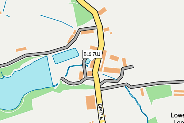 BL9 7UJ map - OS OpenMap – Local (Ordnance Survey) BL9 7UJ map - OS OpenMap – Local (Ordnance Survey)
