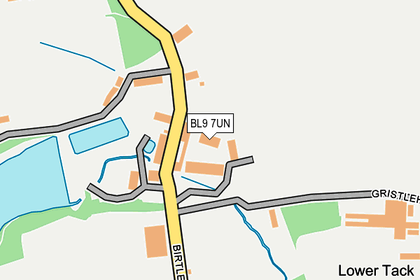 BL9 7UN map - OS OpenMap – Local (Ordnance Survey) BL9 7UN map - OS OpenMap – Local (Ordnance Survey)