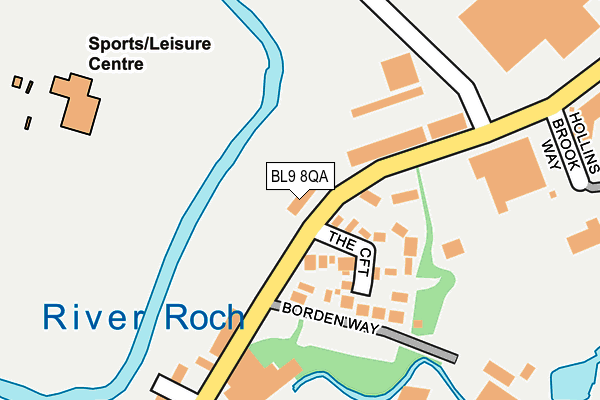 BL9 8QA map - OS OpenMap – Local (Ordnance Survey)