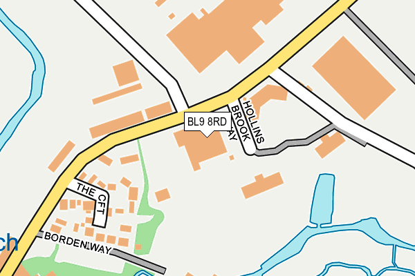 BL9 8RD map - OS OpenMap – Local (Ordnance Survey) BL9 8RD map - OS OpenMap – Local (Ordnance Survey)