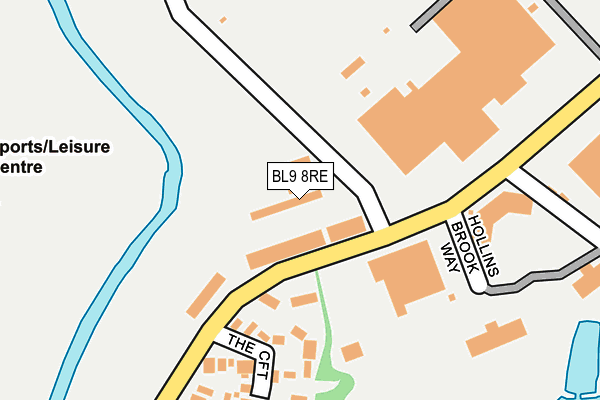 BL9 8RE map - OS OpenMap – Local (Ordnance Survey) BL9 8RE map - OS OpenMap – Local (Ordnance Survey)