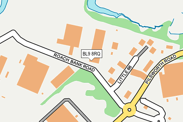 BL9 8RQ map - OS OpenMap – Local (Ordnance Survey) BL9 8RQ map - OS OpenMap – Local (Ordnance Survey)