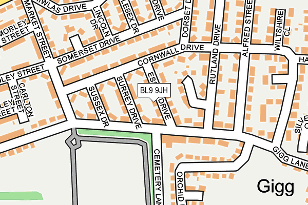 BL9 9JH map - OS OpenMap – Local (Ordnance Survey) BL9 9JH map - OS OpenMap – Local (Ordnance Survey)