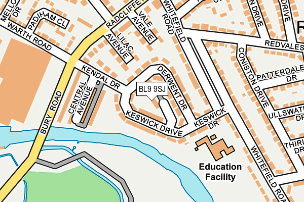 BL9 9SJ map - OS OpenMap – Local (Ordnance Survey) BL9 9SJ map - OS OpenMap – Local (Ordnance Survey)